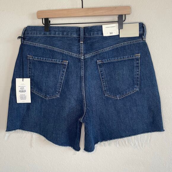 Citizens of Humanity Marlow Long Shorts Cut Hem Cut Hem Fiorella NEW - Size 32 - Picture 5 of 8